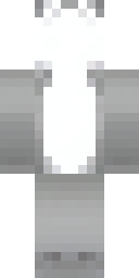 Cat Minecraft skin: a grey kitten onesie with pink ears (front view, option 4)