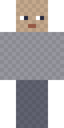 Blank base skin: front view of the Minecraft skin template